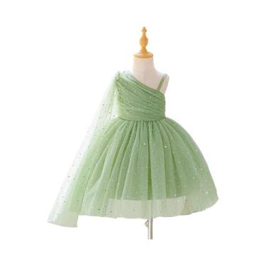 Imagem de Vestido De Festa Princesa Para Meninas Elegante Com Laço De Contas Par