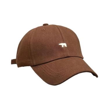 Imagem de Boné De Beisebol De Algodão Com Bordado De Urso Polar, Proteção UV Lev