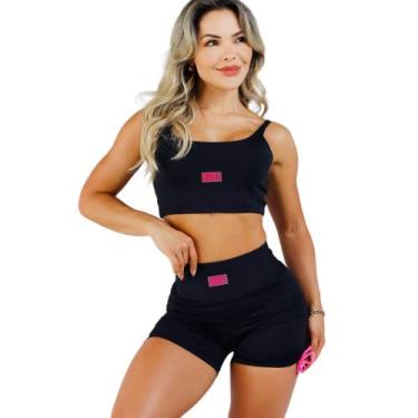 Imagem de Conjunto Roupa de Academia Top + Short New Dress Fashion Fitness Boot 