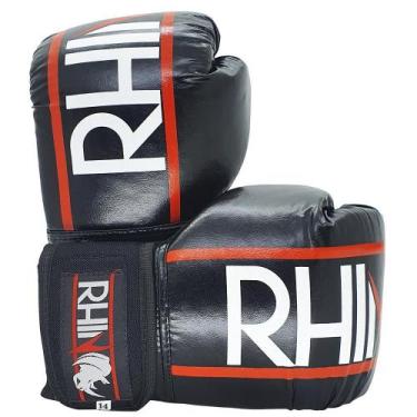 Imagem de Luva Boxe E Muaythai Rhino 12oz Preto