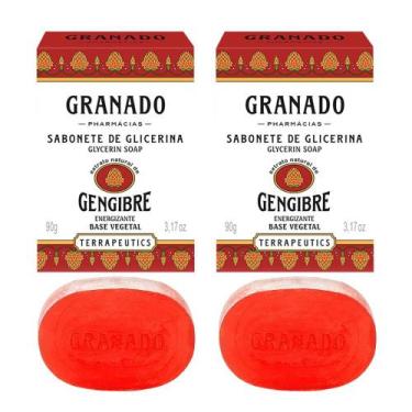 Imagem de Kit 2 Sabonete Phebo Granado Gengibre Energizante Glicerina Vegetal Na