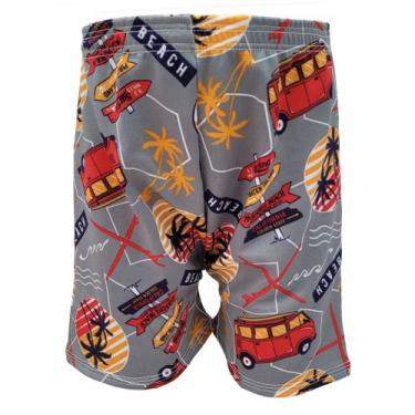 Imagem de Samba Canção Infantil Romantic Estampado Cor:Cinza Chumbo/ SurfTamanho