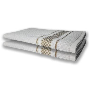 Imagem de 2 Panos De Prato Atoalhado Felpudo 370G/M² Premium Marrom