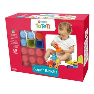 Imagem de Blocos de Montar Super Blocks Ta Te Ti - 68 Peças