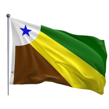 Imagem de Bandeira do Município de Parauapebas Uma Face Estampada Tamanho 70x100