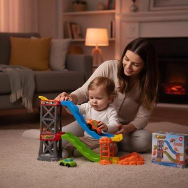 Imagem de Ramp Racer Maral Caixa Carrinho de Corrida Infantil com Pista, Multico