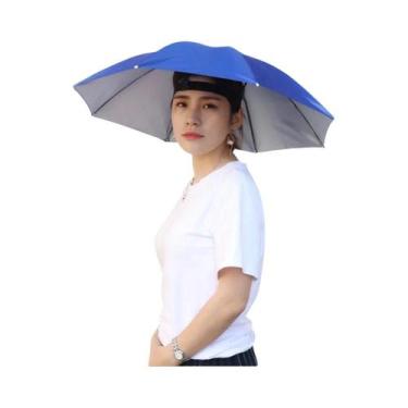 Imagem de Chapéu De Pesca Portátil Unissex, Guarda-Chuva Anti-Chuva, Boné Para E