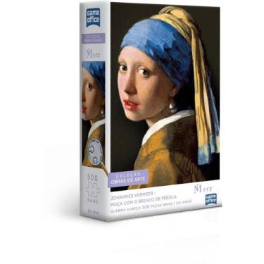 Imagem de QUEBRA-CABEÇA Cartonado Moça com Brinco de Pérola 500 Peças - Toyster