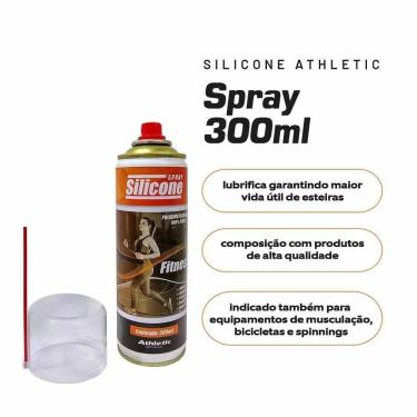 Imagem de Silicone Spray Lubrificante Athletic 300ml Para Esteiras, Bikes e Equipamentos Prático e Eficiente