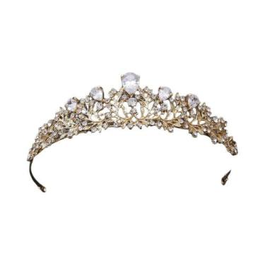 Imagem de Conjunto De Acessórios De Noiva Feminino Com Quatro Peças: Tiara, Coro
