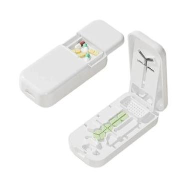 Imagem de Cortador De Comprimidos Portátil Mini Com Caixa De Armazenamento Invis