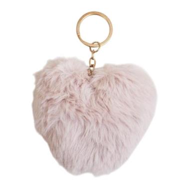 Imagem de Chaveiro Coração de Pelucia Presente Dia dos Namorados Mãe - LW Gifts 