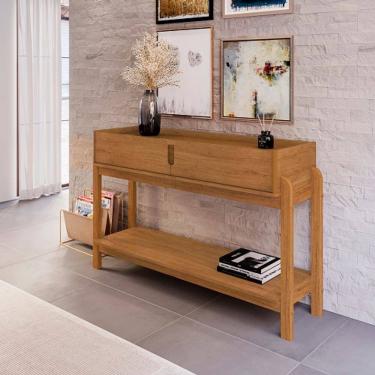 Imagem de Aparador 2 Gavetas Lizz Cedro - Casa D Móveis