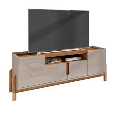 Imagem de Rack Lizz 1.90 Off White/Cedro - Casa D Móveis