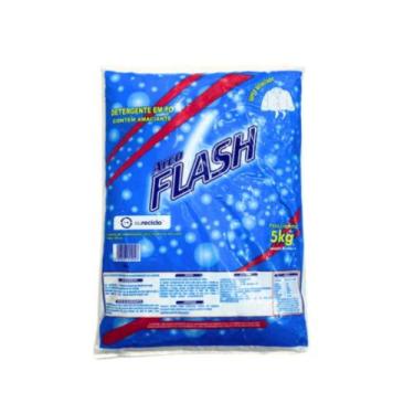 Imagem de Sabão em Pó Flash Lavanderia Profundo Sachê Econômico 5kg
