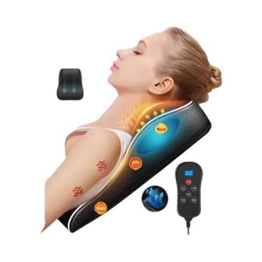 Imagem de Almofada Elétrica Aquecida Para Pescoço Com Acupressão, Tração Cervica