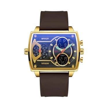 Imagem de Relógio Digital Esportivo Masculino Com Mostrador Grande, À Prova d'Ág