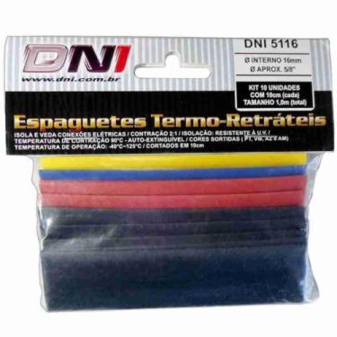 Imagem de Espaguete Termo Retrátil Com 10 Peças 16mm - 5116 - Dani - OUTRAS MARC