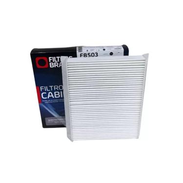 Imagem de Filtro de Cabine para Ar Condicionado FB503 Branco para Fiat Doblo 1.4-1.6-1.8 a Partir de 2010 Antipólen Antipartículas