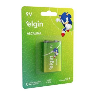 Imagem de Bateria Alcalina 9v Elgin - Ideal Para Brinquedos, Câmeras Digitais, M