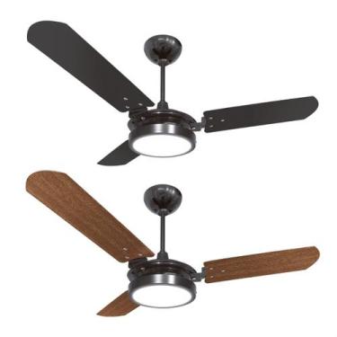 Imagem de Ventilador Teto Valen Led 18W Ventex 150W Silencioso Turbo 3 Velocidad