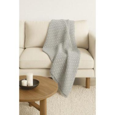 Imagem de Manta Para Sofá Luxuosa Listrada 180x240 Decoração Artesanal - NoBrand