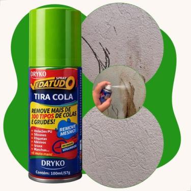 Imagem de Removedor Spray Tira Cola Adesivo Silicone Pu Vedatudo Dryko, Spray ti