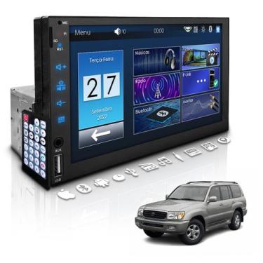 Imagem de Central Multimídia Universal 1 Din Mp5 Bt Dvd Fiat Blazer - First Opti