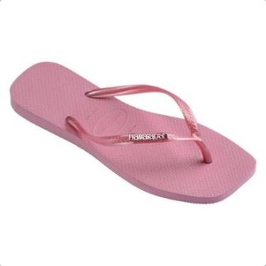 Imagem de Chinelo Havaianas Slim Square Logo Metallic Original Feminino-Feminino