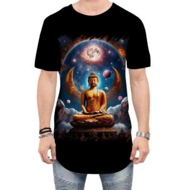 Imagem de Camiseta Longline Buda Universo Lótus Imortalidade 8 - Kasubeck Store®