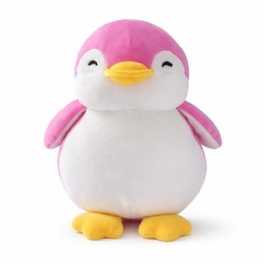 Imagem de Pinguim De Pelúcia Rosa Miniso 23cm Macio E Fofinho Original