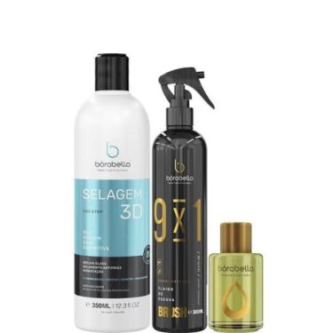 Imagem de Borabella Selagem 3D 350ml + Fluido 300ml + Óleo Argan 7ml