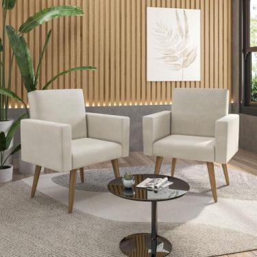 Imagem de Kit 2 Poltronas: Elegância E Glamur Absolutos No Salão - Móveis Mafer,