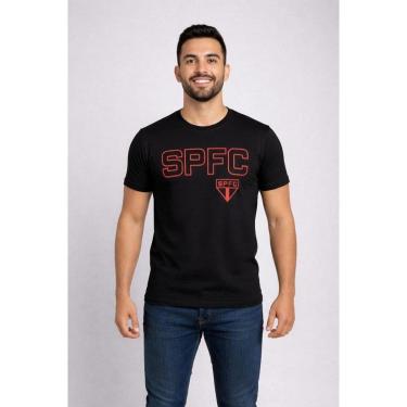 Imagem de Camisa Camiseta São Paulo FC SPFC Oficial Masculina Algodão Confortável Casual Torcedor...