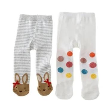 Imagem de Conjunto De Meias De Algodão Para Bebê Menina 0-12M Primavera Casual M