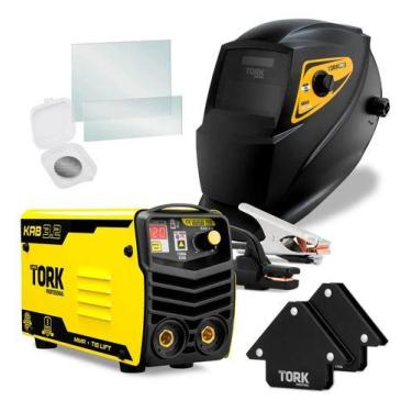 Imagem de Maquina Inversora De Solda Combo Portátil Kab 3.2 Tork 120a Amarelo 22
