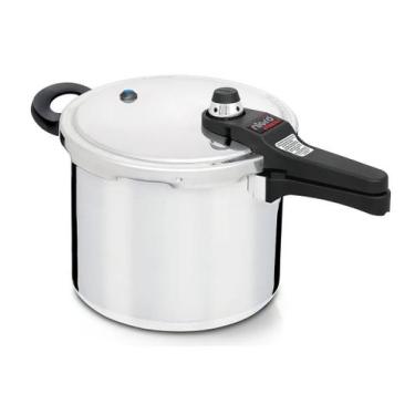 Imagem de Panela De Pressão Nigro Eterna Original 8L Polida Com 4 Travas de Segu