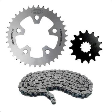 Imagem de Kit Relação Passe Fino Cbx 250 Twister Coroa 38 Pinhão 14 - MR
