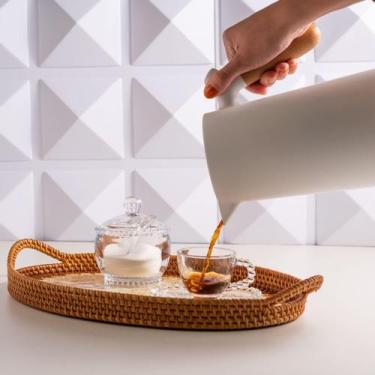 Imagem de Conjunto 4 Xícaras De Chá De Cristal Com Pires 180ml Linha Pearl Wolff
