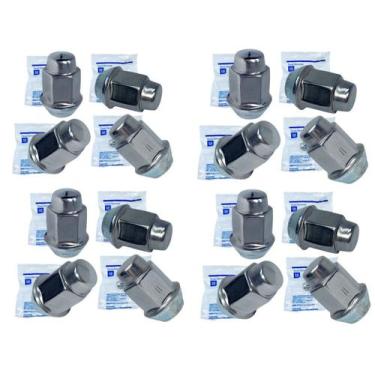 Imagem de Kit 16 Porca Roda Onix Prisma Sonic Coblat Spin Cruze S10 Trailblazer 