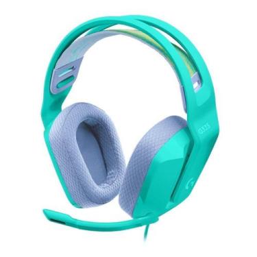 Imagem de Fone headset gamer g335 3.5mm logitech verde 981-001023