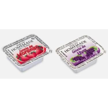 Imagem de Geléia Homemade Morango E Uva Blister 15g Caixa Com 144 Sachês
