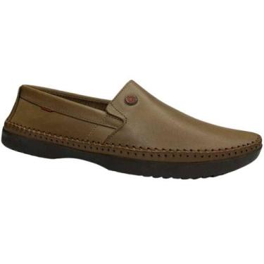 Imagem de Mocassim Masculino Couro Legítimo Esportivo Sem Cadarço Logan - Free W