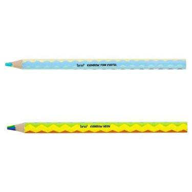 Imagem de Lápis de Cor Rainbow Jumbo BRW, Jumbo Pastel