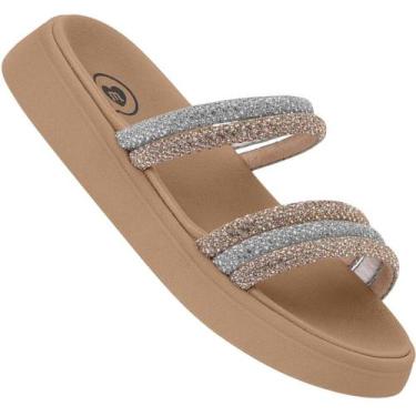 Imagem de Chinelo Papete Infantil Molekinha 2358.103 Meninas, Ouro rosado, 34