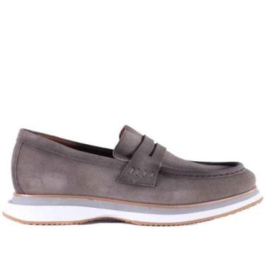 Imagem de Mocassim Masculino em Couro Zariff Lon021 Gray, 40