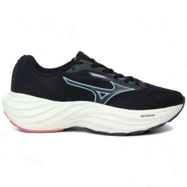 Imagem de Tênis Mizuno Goya 2 Feminino, Preto, Azul piscina, 35