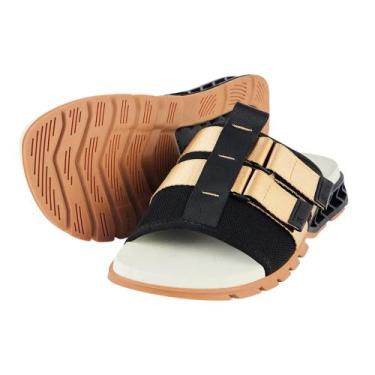 Imagem de Chinelo Kenner Collab Black Panther Rakka Masculino Bege, Tan, 41