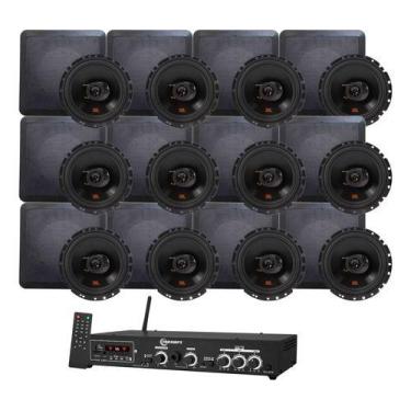 Imagem de Kit Amplificador Taramps Ths 4001 + 12 Arandelas Jbl Flex 4, 127/220V