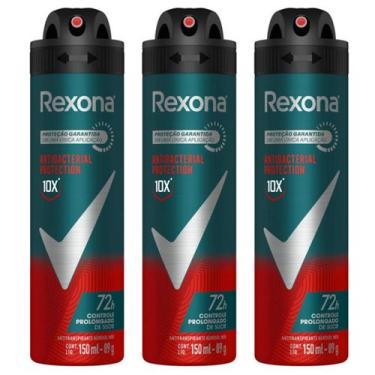 Imagem de Kit 3 Desodorante Rexona Men Protection 72h 150ml